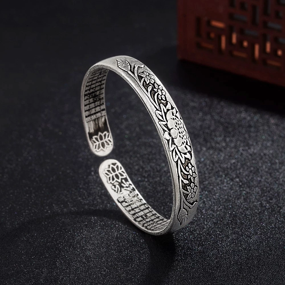 Zilveren Armband Lotus Motief Elegant Design