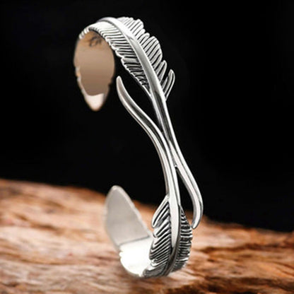Zilveren Armband Verstelbaar Met Veren Sieraden