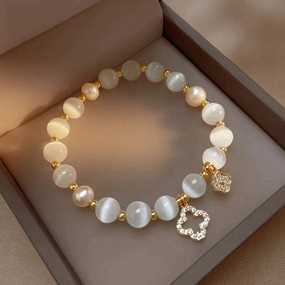 Kristallen en Parel Armband Uniek en Natuurlijk