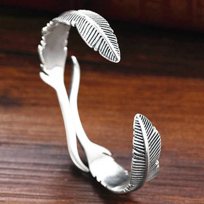 Zilveren Armband Verstelbaar Met Veren Sieraden