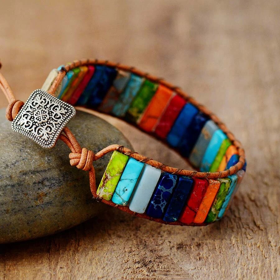 Regenboog Armband Tibetaanse Stijl Kleurrijk Accessoire