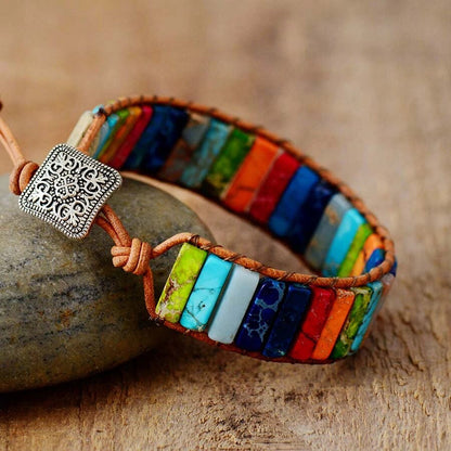 Regenboog Armband Tibetaanse Stijl Kleurrijk Accessoire