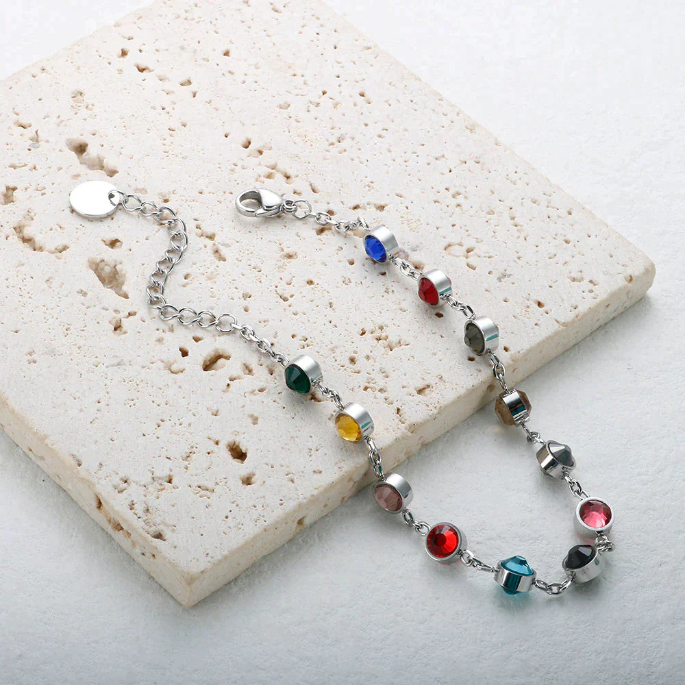 Kleurrijke Kristal Armband Regenboog Bedelarmband