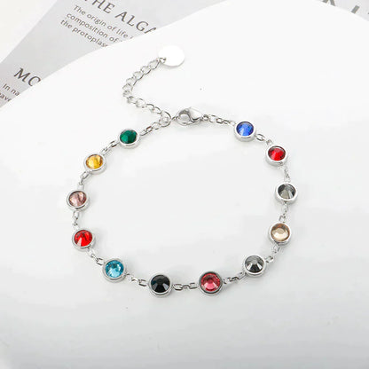 Kleurrijke Kristal Armband Regenboog Bedelarmband
