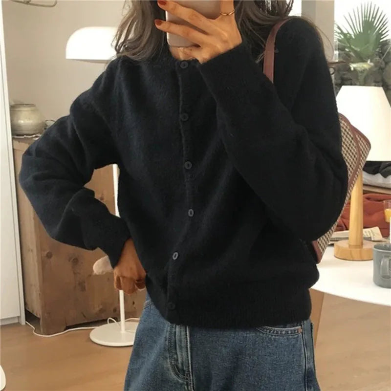 Gebreid Vest met Knopen Comfortabel Isla - Mode Vibes