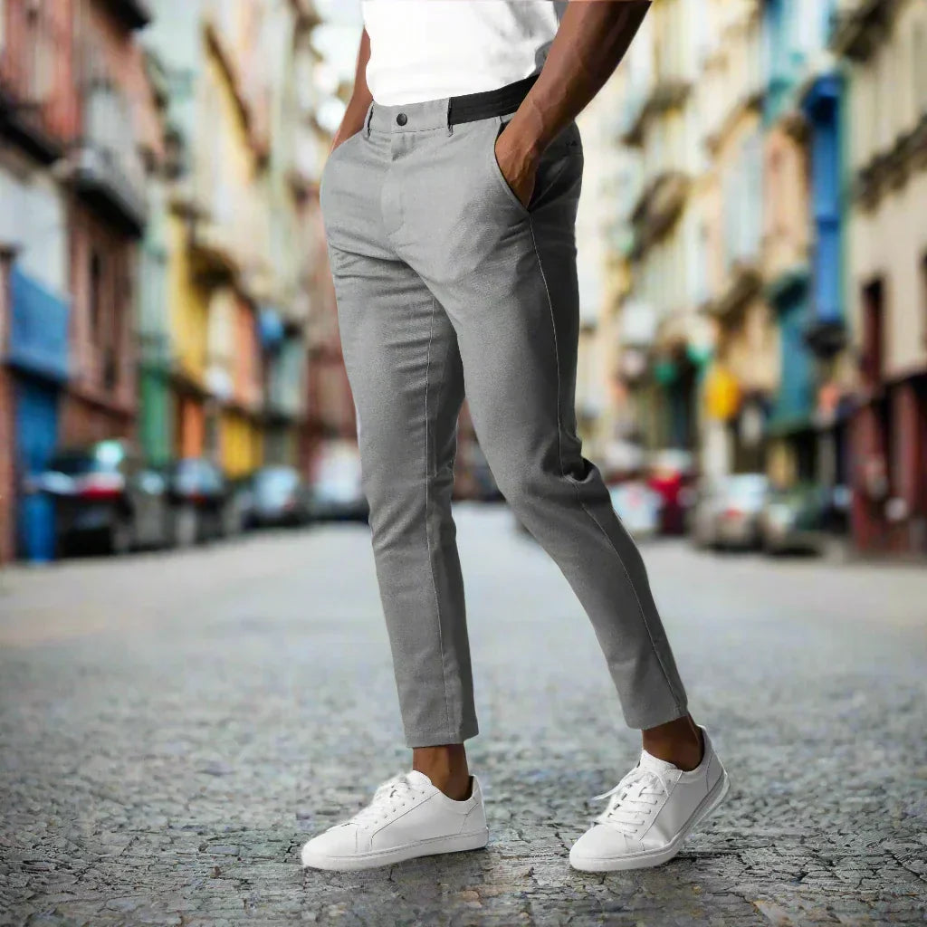 Stretch Broek Slim Fit voor Mannen Stijlvol Design - Mode Vibes