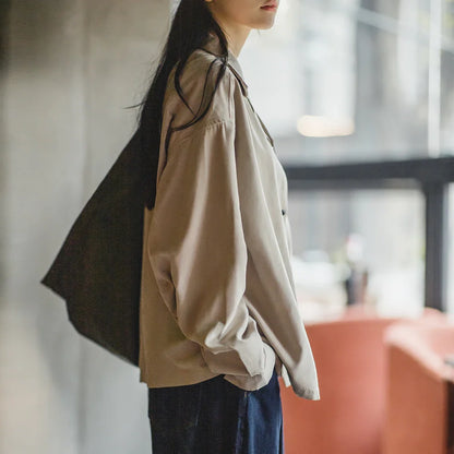 Lente Retro Velvet Blouse