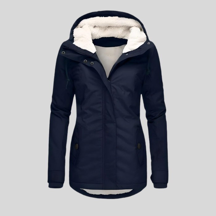 Dames Waterdichte Winterjas met Capuchon en Faux Fur Voering
