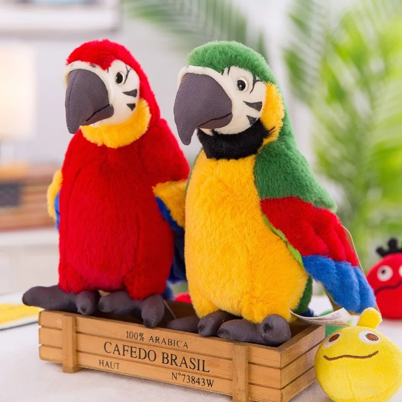 Papegaai Knuffel Squawkie Grappig Zacht Speelgoed - Mode Vibes
