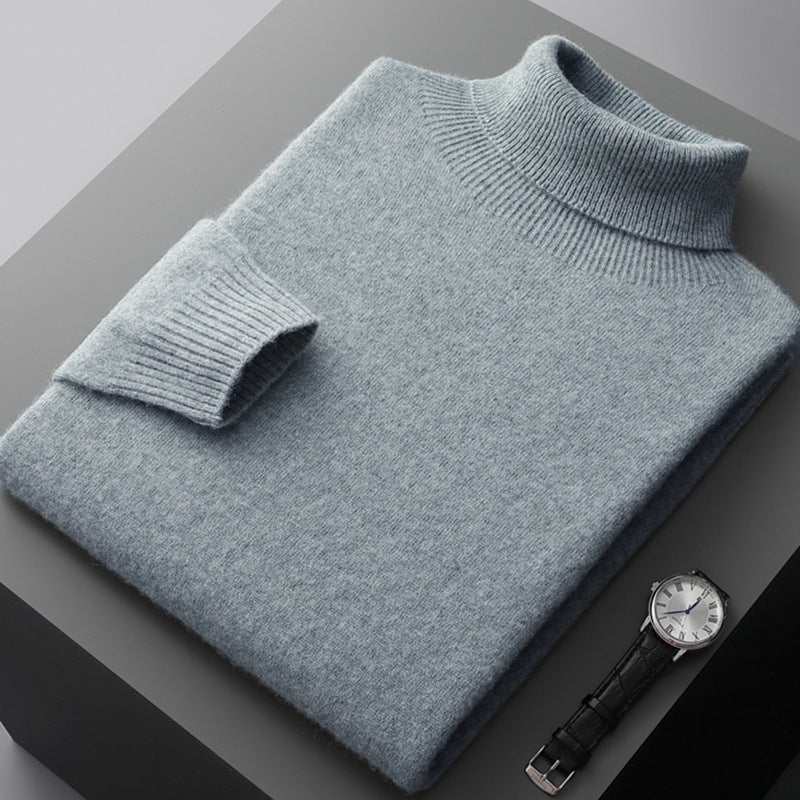 Heren Coltrui – Warme Wintertrui van Wol met Slim Fit