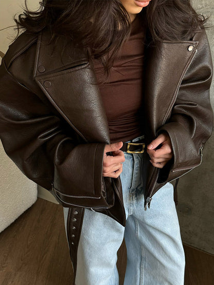 Davies – Dames Oversized Bikerjack