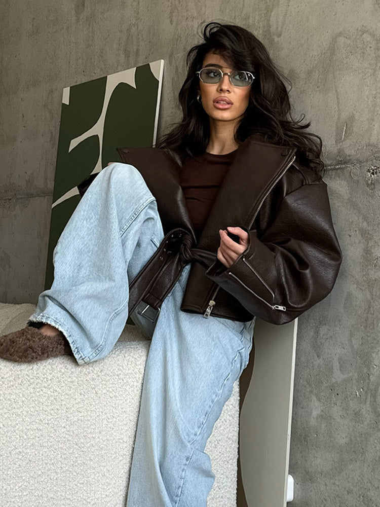 Davies – Dames Oversized Bikerjack