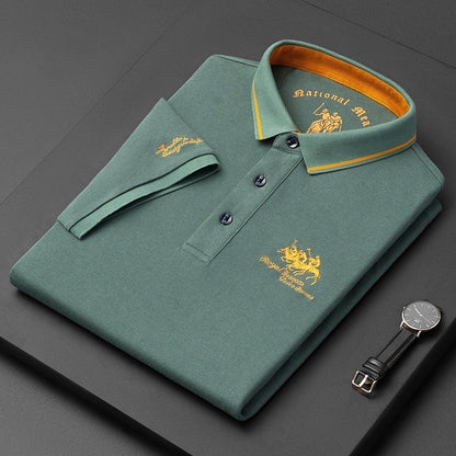 Heren Polo Shirt Geborduurd Klassiek Design