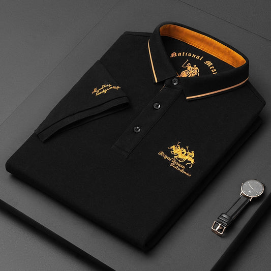 Heren Polo Shirt Geborduurd Klassiek Design - Mode Vibes