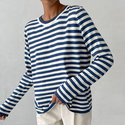 Dames Truitje Gestreept Casual Kleding - Mode Vibes