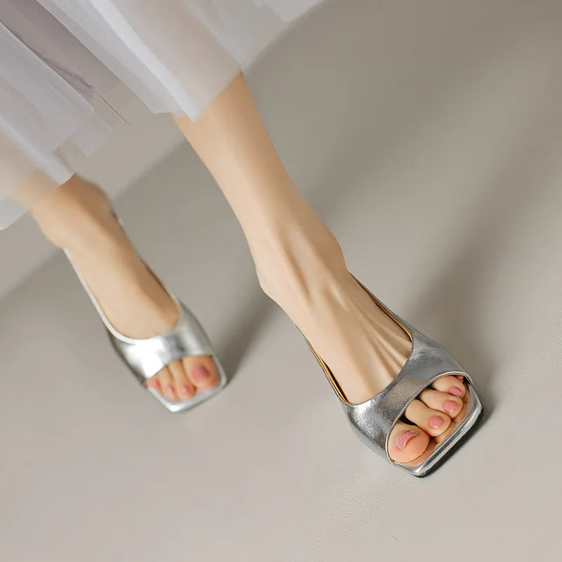 Luxé Gouden  Sandalen