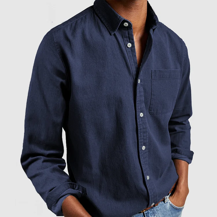 Marcell – Heren Overhemd met Button-Down Kraag en Klassieke Pasvorm
