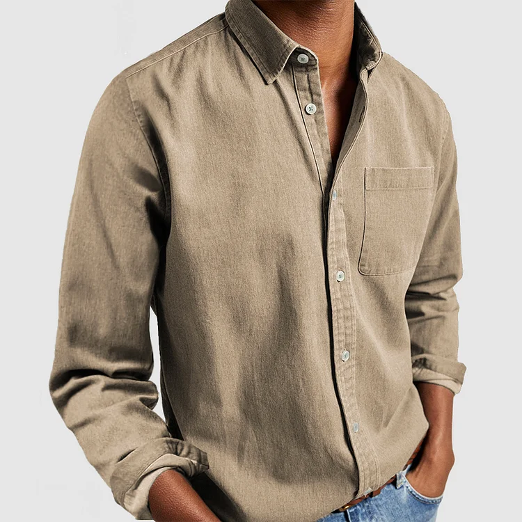 Marcell – Heren Overhemd met Button-Down Kraag en Klassieke Pasvorm