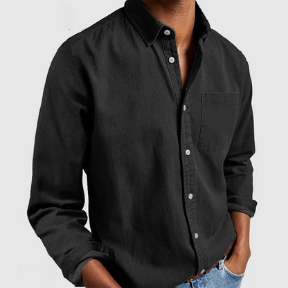 Marcell – Heren Overhemd met Button-Down Kraag en Klassieke Pasvorm