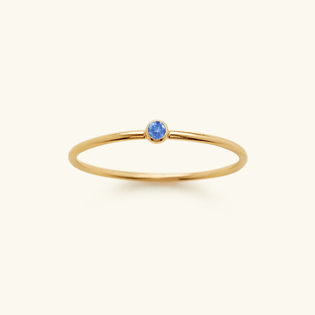 Geboortesteen Ring Zirkonia Celestia