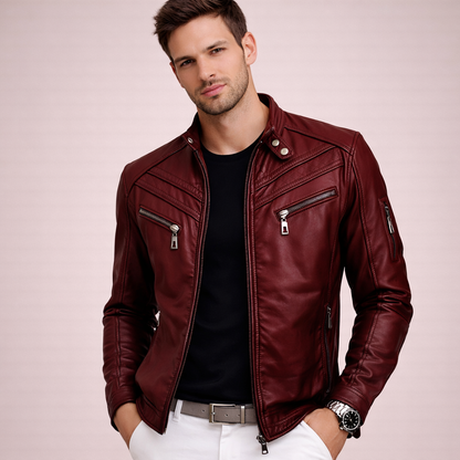 Marco | Giacca in pelle elegante e comoda 4