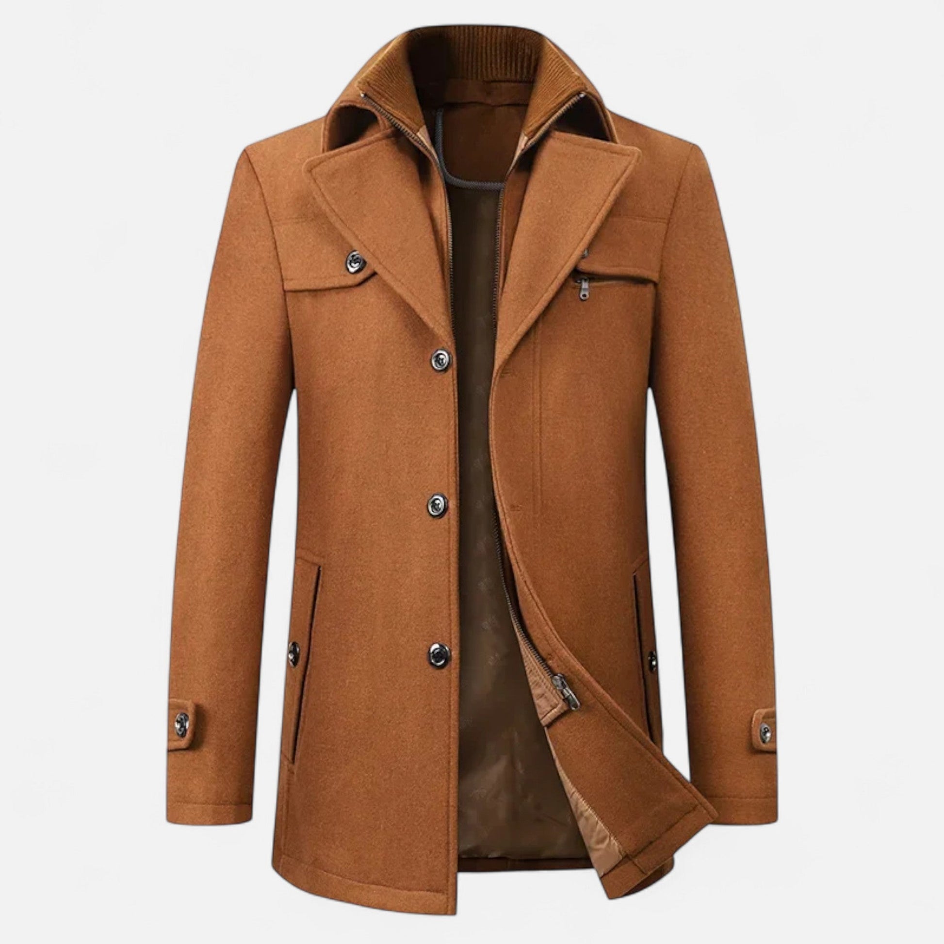 Marco | Trench Elegante in Lana per l’Inverno 0