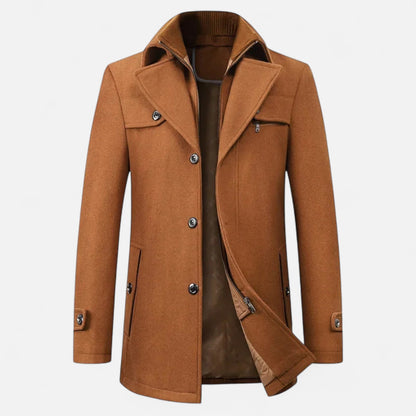 Marco | Trench Elegante in Lana per l’Inverno 0
