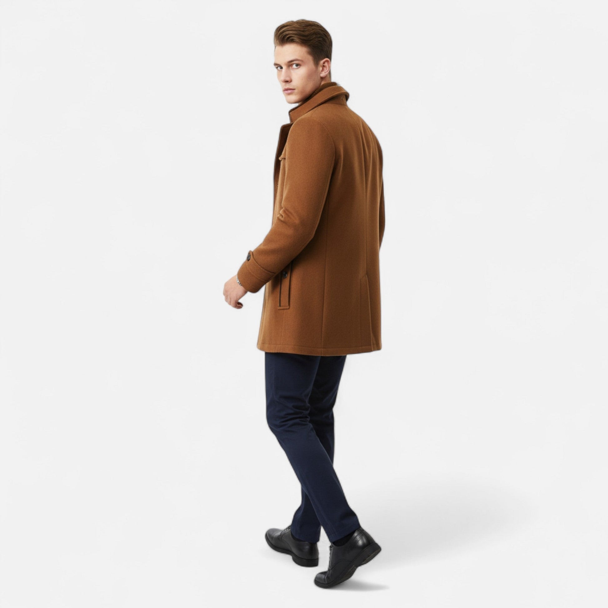 Marco | Trench Elegante in Lana per l’Inverno 2