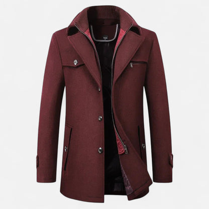 Marco | Trench Elegante in Lana per l’Inverno 4