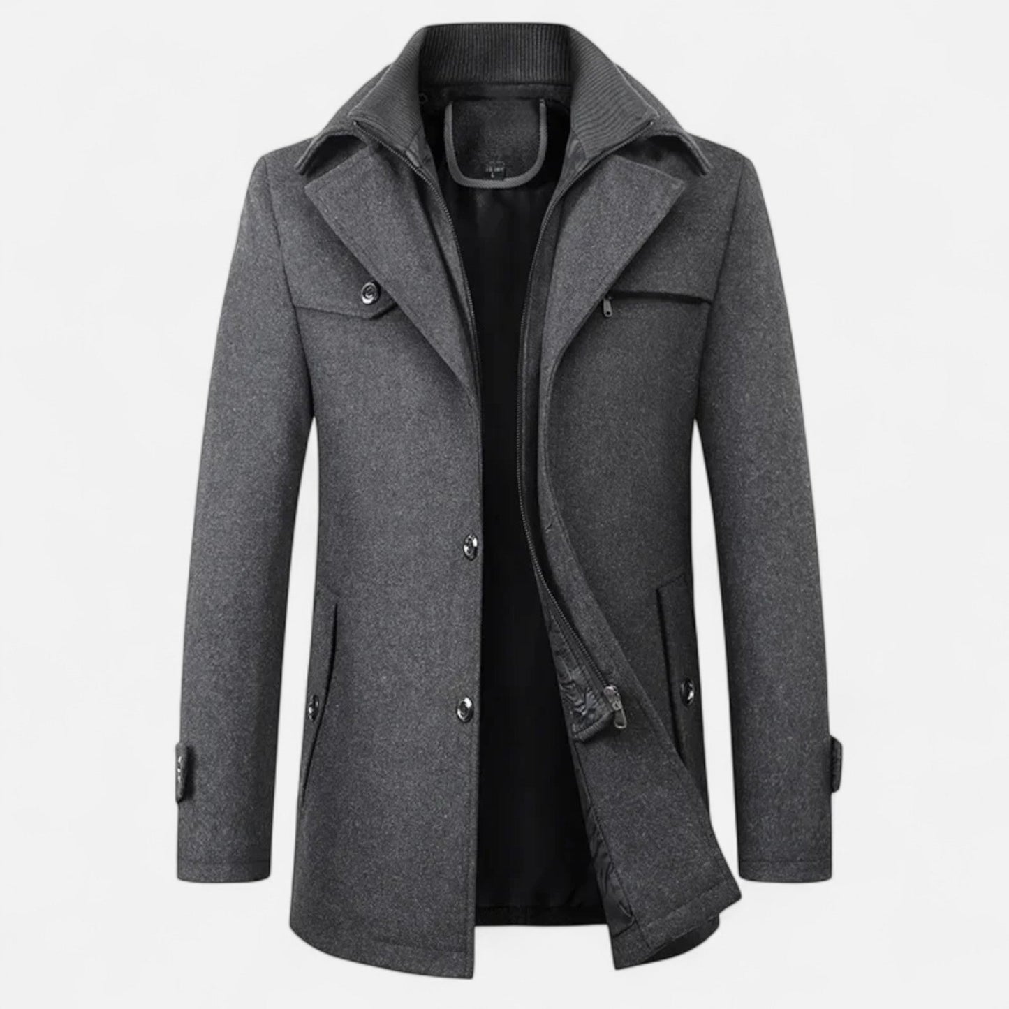 Marco | Trench Elegante in Lana per l’Inverno 5