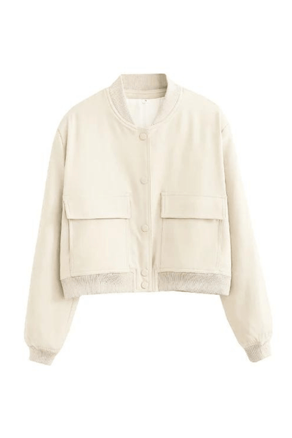 Maria | College-stijl button-up korte jas