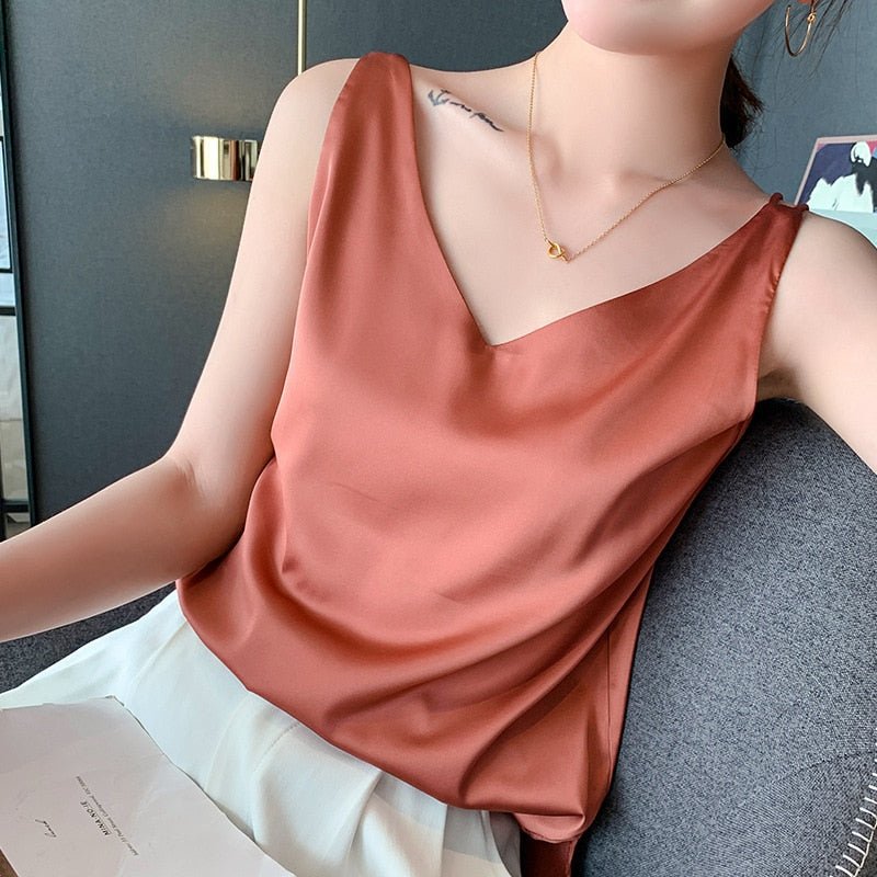 Maria | Elegante canotta in seta