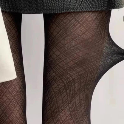 Marina | Collant eleganti con motivo a rombi