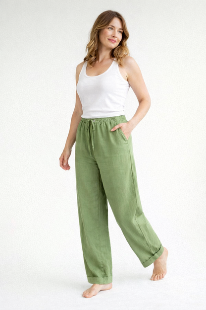 Marina | Comfortabele broek met hoge taille 7