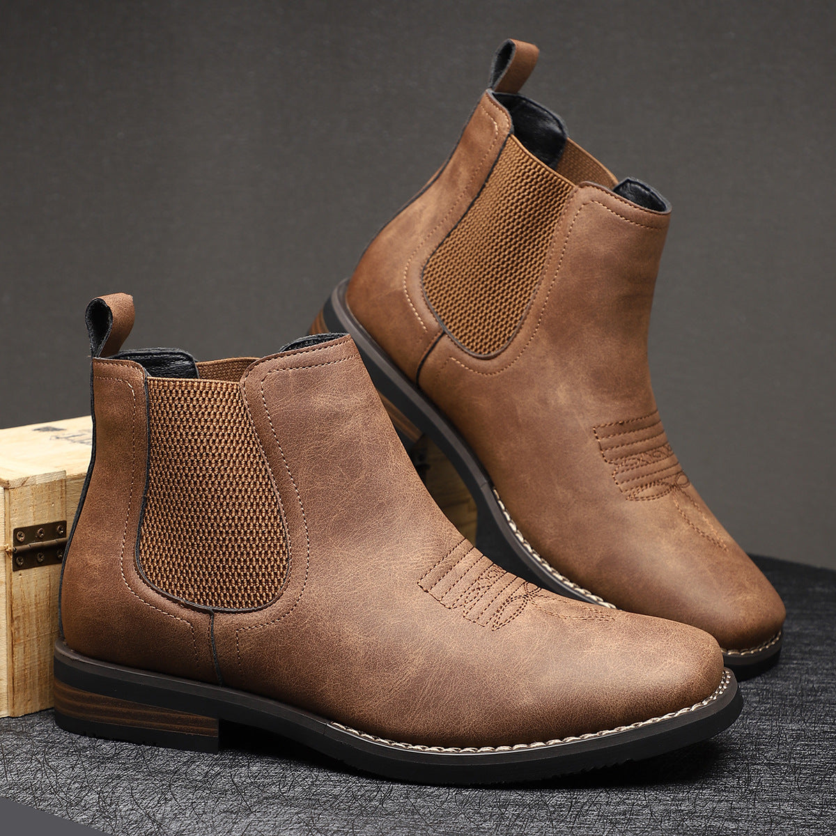 Martin | Robuuste en elegante leren boots 0