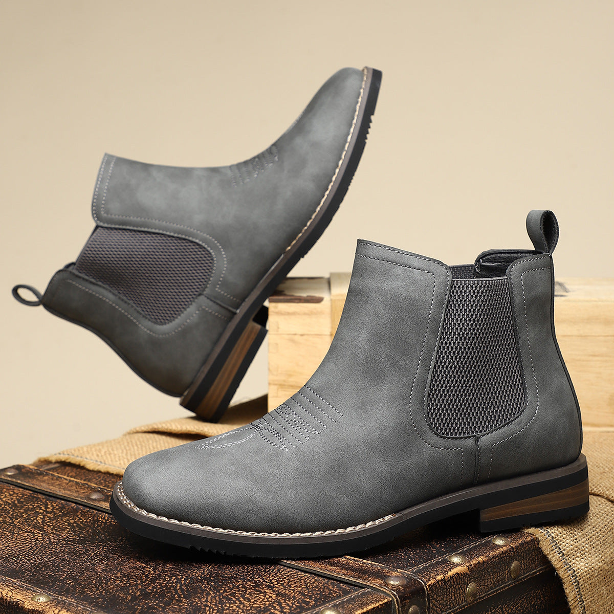 Martin | Robuuste en elegante leren boots 8