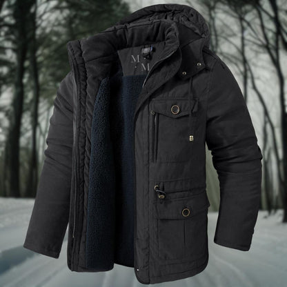 Heren Winterjas met Capuchon - Functioneel en Warm