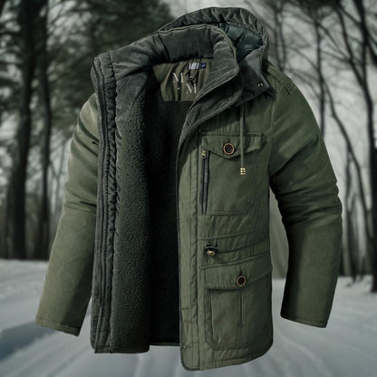 Heren Winterjas met Capuchon - Functioneel en Warm
