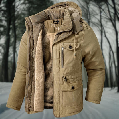 Heren Winterjas met Capuchon - Functioneel en Warm