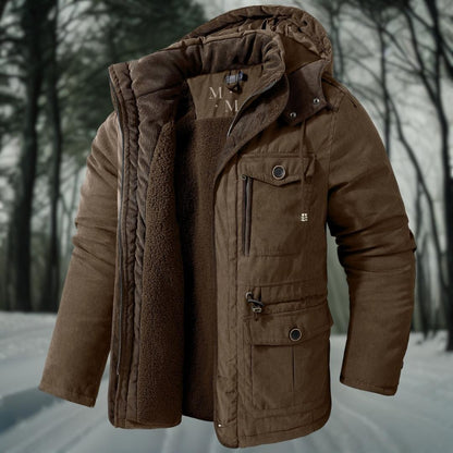 Heren Winterjas met Capuchon - Functioneel en Warm