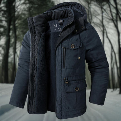 Heren Winterjas met Capuchon - Functioneel en Warm