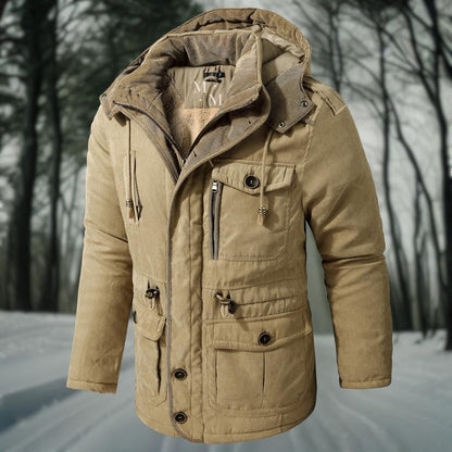 Heren Winterjas met Capuchon - Functioneel en Warm