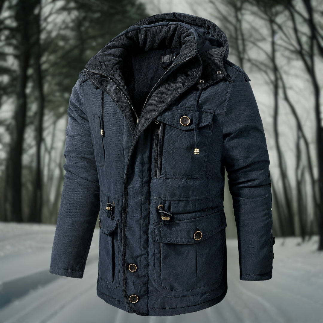 Heren Winterjas met Capuchon - Functioneel en Warm