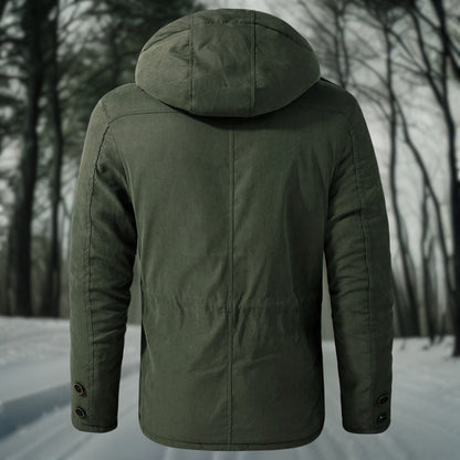 Heren Winterjas met Capuchon - Functioneel en Warm