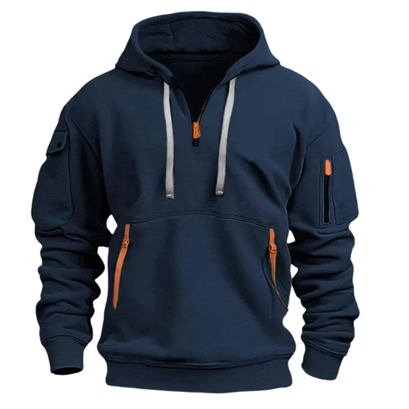 Maximo | Comfortabele Zwarte Hoodie Heren 0