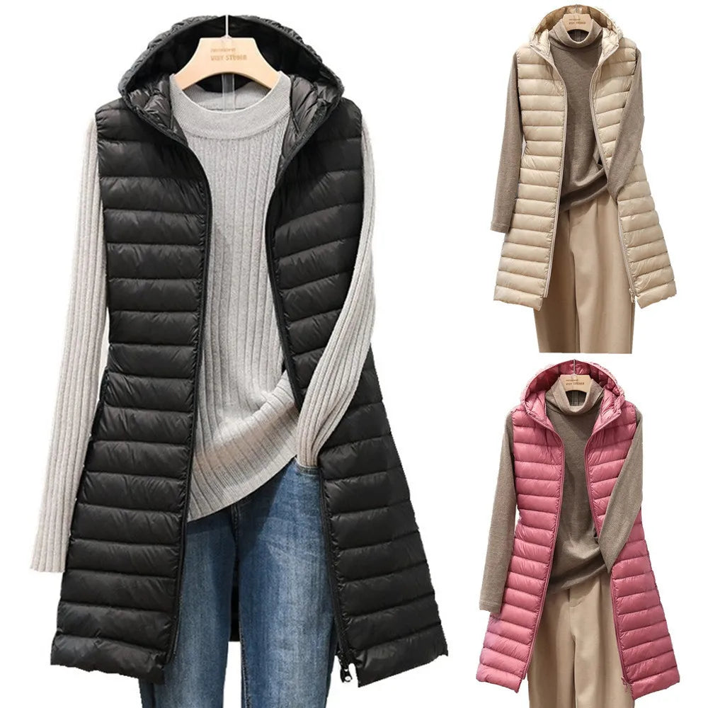 Lichtgewicht Capuchonvest Casual voor Dagelijks Gebruik - Mode Vibes