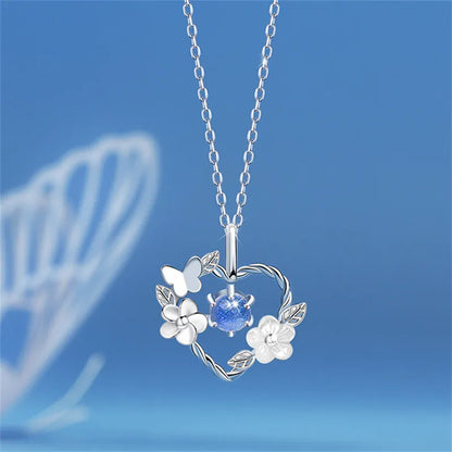 Hartvormige Ketting Zilver Gemaakt voor Vrouw - Mode Vibes