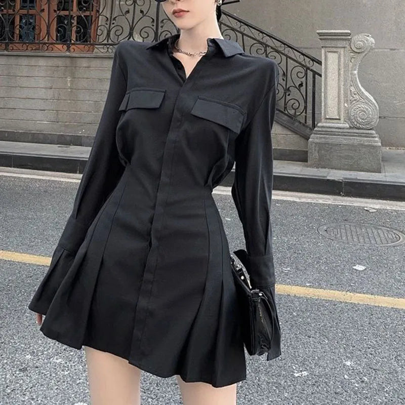 Klassieke Jurk Met Lange Mouwen Elegante Zomerjurk