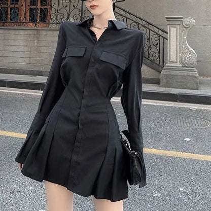 Klassieke Jurk Met Lange Mouwen Elegante Zomerjurk