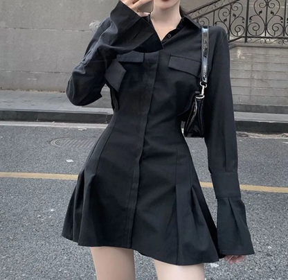Klassieke Jurk Met Lange Mouwen Elegante Zomerjurk